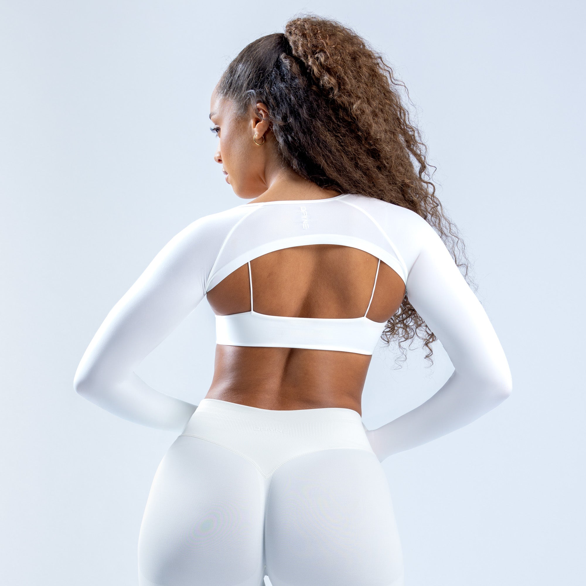 DFYNE Defy Long Sleeve Ženske Shrug Bijele | MXPOJ8627