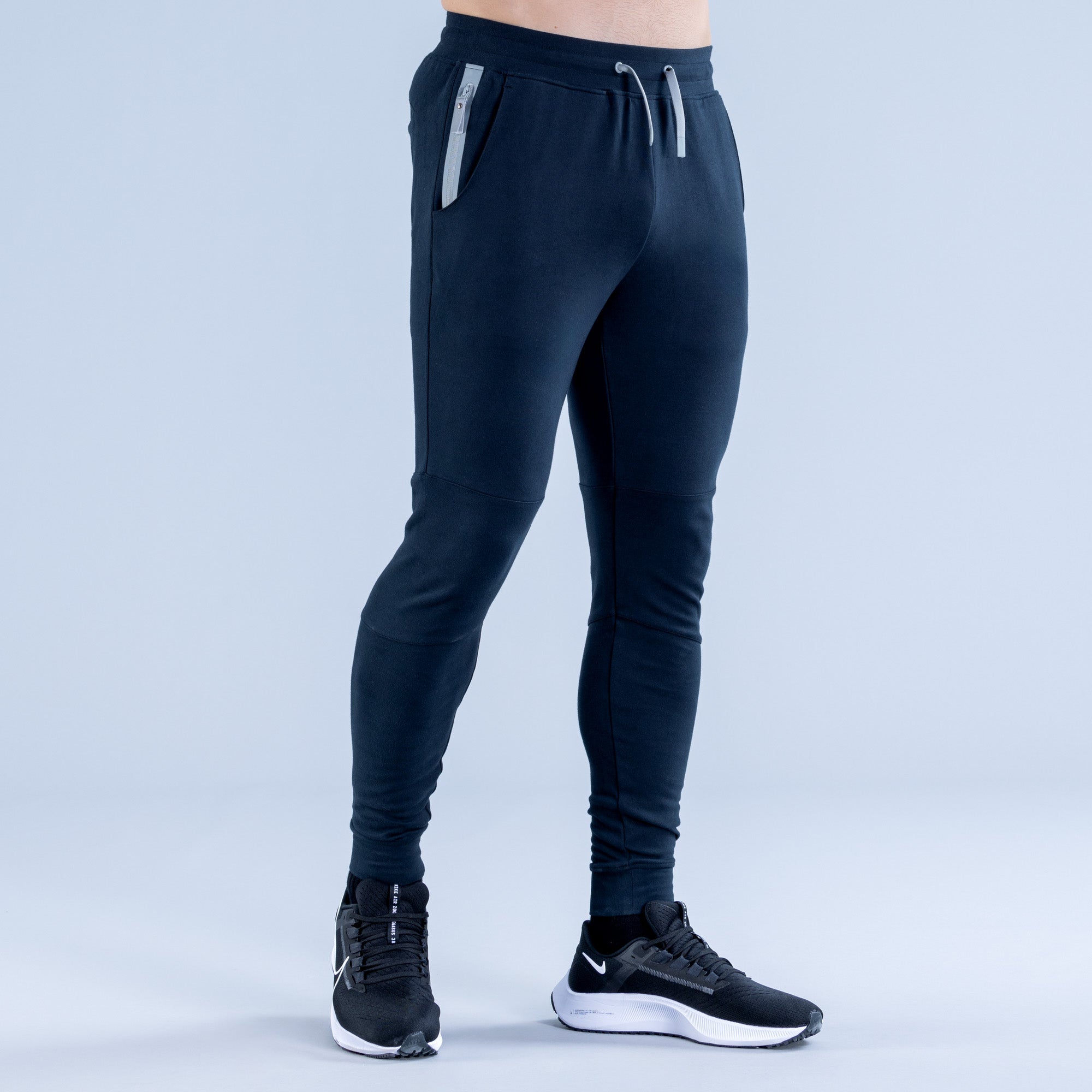 DFYNE Stealth Tapered Muške Jogger Hlače Crne | CAHIM6413